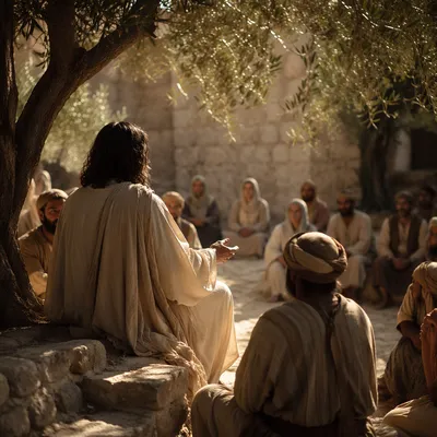 Holy Tuesday Parables in Village Courtyard