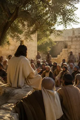 Holy Tuesday Parables in Village Courtyard