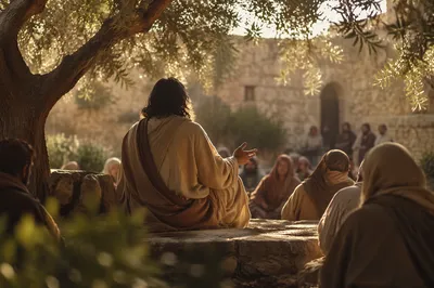 Holy Tuesday Parables in Village Courtyard