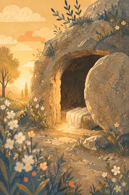 Empty Tomb at Easter Sunrise