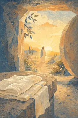 Easter Sunrise at the Empty Tomb