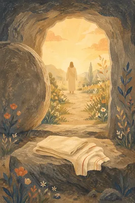 Easter Sunrise at the Empty Tomb