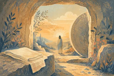 Easter Sunrise at the Empty Tomb