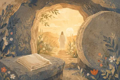 Easter Sunrise at the Empty Tomb