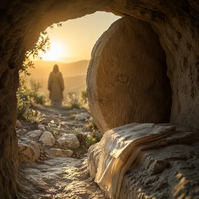 Empty Tomb at Easter Sunrise