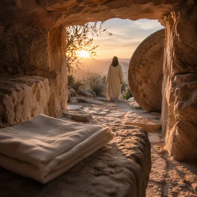 Easter Sunrise at the Empty Tomb