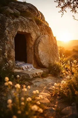 Empty Tomb at Easter Sunrise