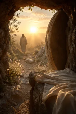 Empty Tomb at Easter Sunrise