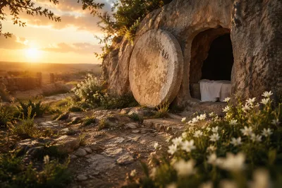 Empty Tomb at Easter Sunrise