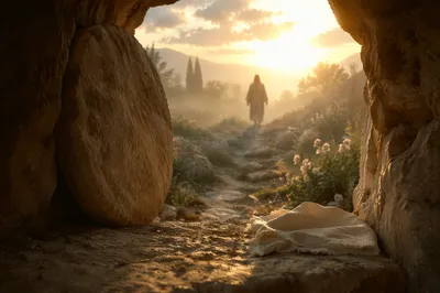 Empty Tomb at Easter Sunrise