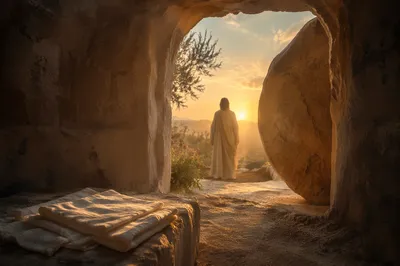 Easter Sunrise at the Empty Tomb