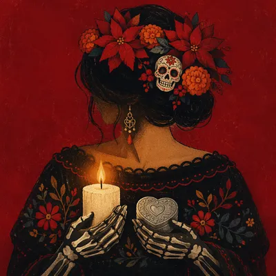 Las Posadas Candle Procession Christmas Portrait