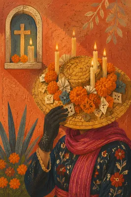 Las Posadas Candle Procession at Sunset