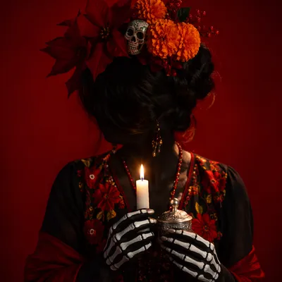 Las Posadas Candle Procession Christmas Portrait