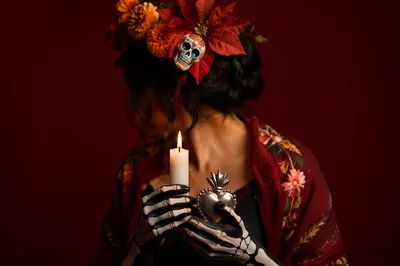 Las Posadas Candle Procession Christmas Portrait