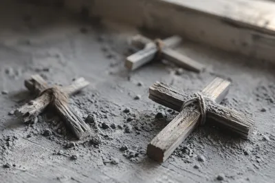 Lenten Ashes on Handmade Wooden Crosses