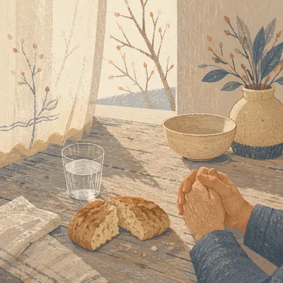 Lenten Prayer Meal with Bread and Water