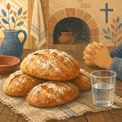 Lenten Prayer Meal with Bread and Water