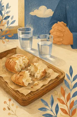 Lenten Prayer Meal with Bread and Water