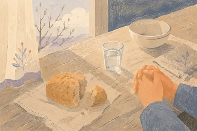 Lenten Prayer Meal with Bread and Water