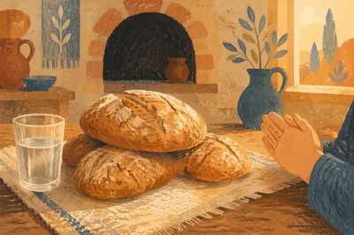 Lenten Prayer Meal with Bread and Water