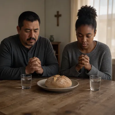 Lenten Prayer Over Bread and Water