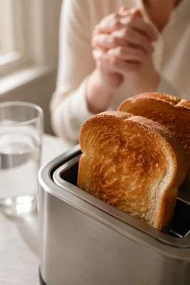 Lent Fasting Breakfast with Bread and Water
