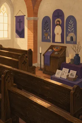 Lent Prayer Stations in Quiet Church