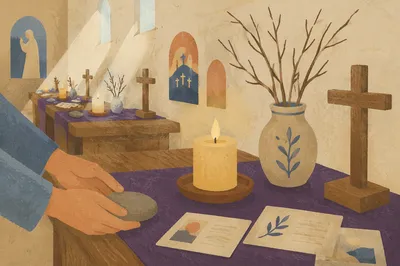 Lent Prayer Stations in Quiet Chapel