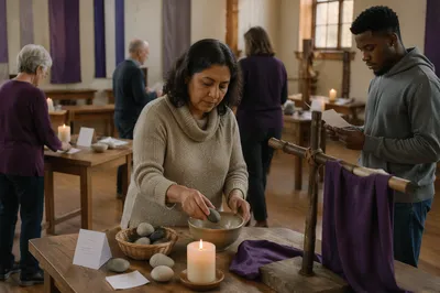 Lent Prayer Stations in Quiet Church