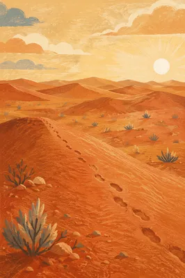 Lenten Wilderness Desert at Sunrise