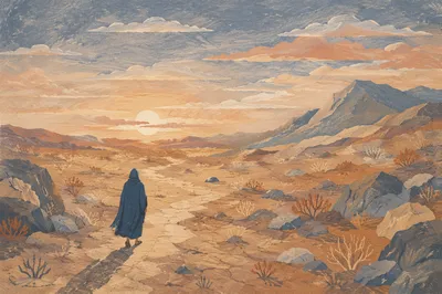 Solitary Lenten Walk Through Barren Desert
