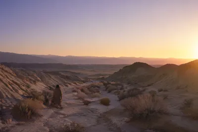 Lenten Wilderness Desert at Early Dawn