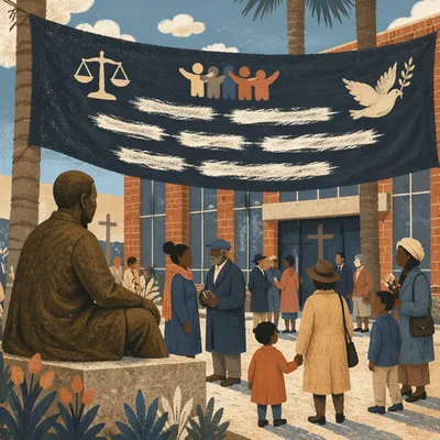 Justice and Equality Church Sunday Banner