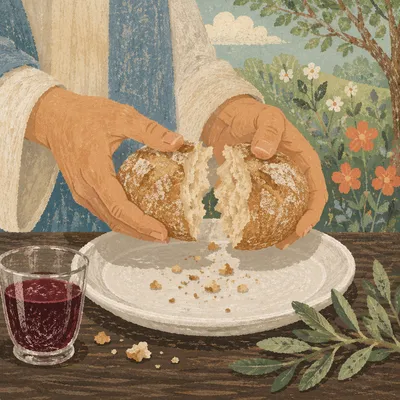 Maundy Thursday Communion Bread Breaking