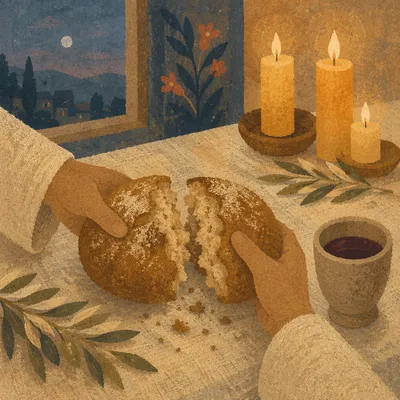 Maundy Thursday Bread Breaking in Candlelight