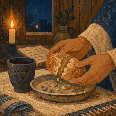Maundy Thursday Communion Bread Breaking