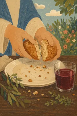 Maundy Thursday Communion Bread Breaking