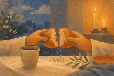 Maundy Thursday Communion Bread Breaking