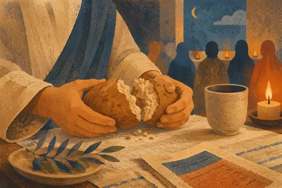 Maundy Thursday Communion Bread Breaking