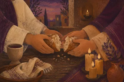 Maundy Thursday Communion Bread Breaking