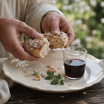 Maundy Thursday Communion Bread Breaking