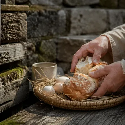 Maundy Thursday Communion Bread Breaking