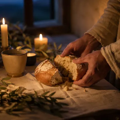 Maundy Thursday Bread Breaking in Chapel