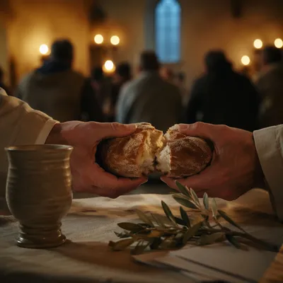Maundy Thursday Communion Bread Breaking