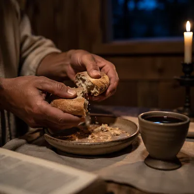 Maundy Thursday Communion Bread Breaking