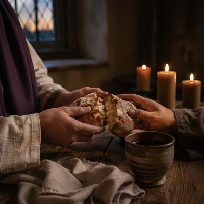 Maundy Thursday Communion Bread Breaking