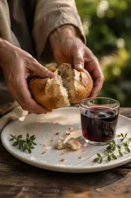 Maundy Thursday Communion Bread Breaking