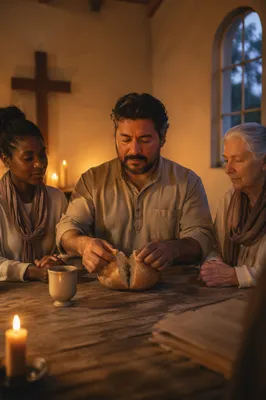 Maundy Thursday Bread Breaking in Candlelight