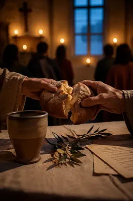 Maundy Thursday Communion Bread Breaking